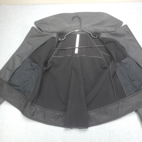 Lululemon Jacket Womens Size 6 CoCo Gray Double Breasted  Pea‎ Coat - Picture 5 of 16